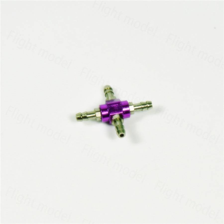 1PC Metal 4 Way Air Pipes Connector Air Valve For Retracts & Undercarrigages RC Airplane Kit