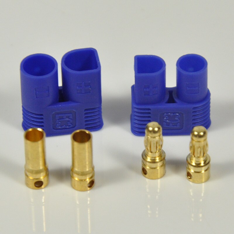 4 Sets EC3 3MM Female Male Gold Plated Bullet Connector Plugs For RC Battery