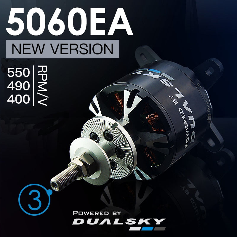 Dualsky XM5060EA Brushless Outrunners Motor 400KV 490KV 550KV For 90E RC Airplane