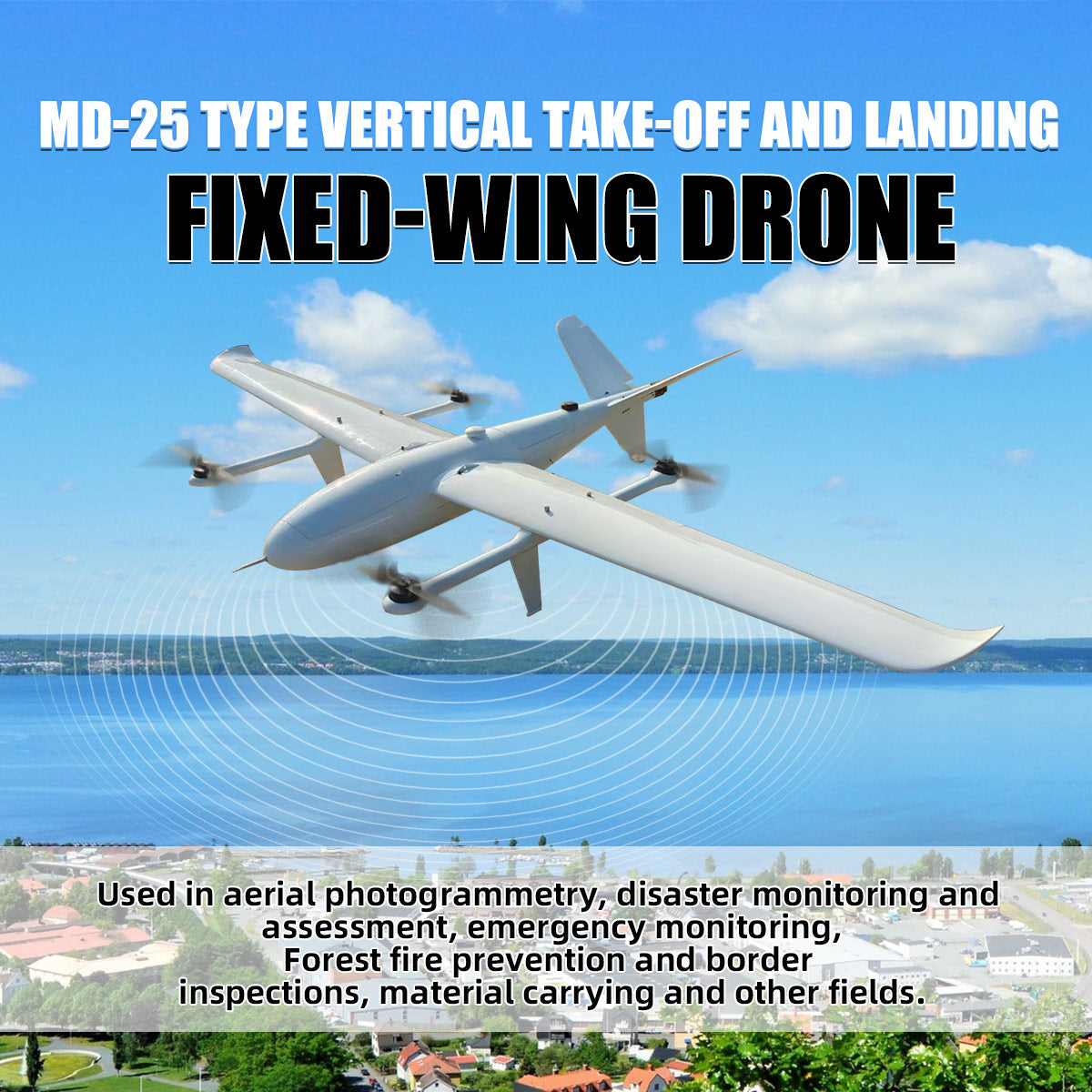 FLT-25 Fixed Wing UAV surveillance aircraft