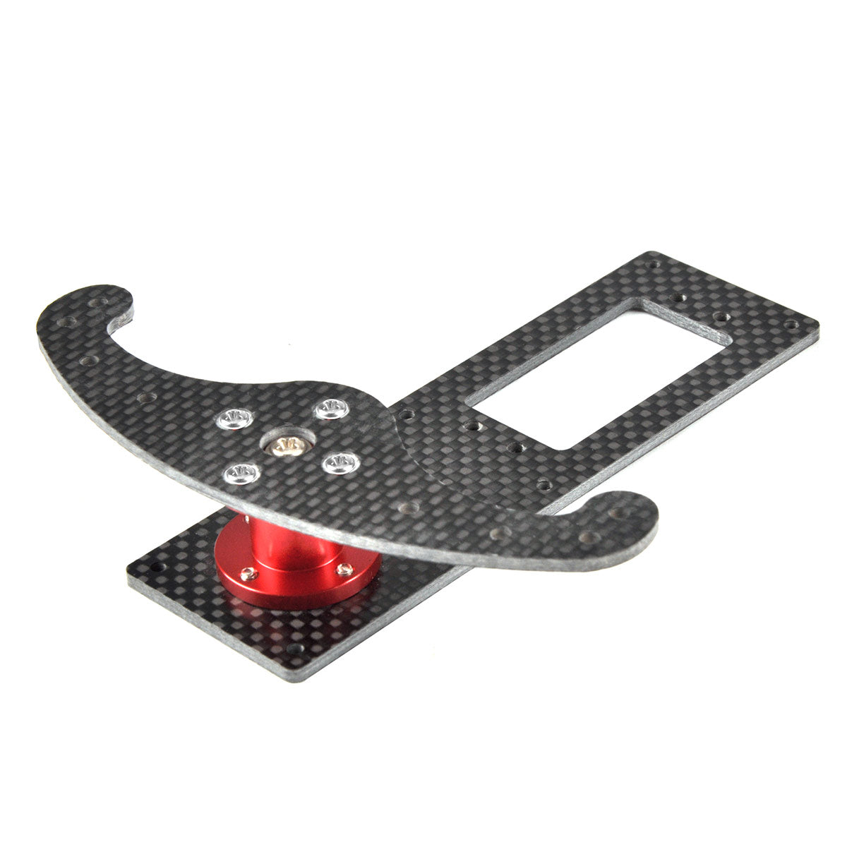 Carbon Fiber Vertical Rudder Mount Rudder Tray for 20-50CC Airplane
