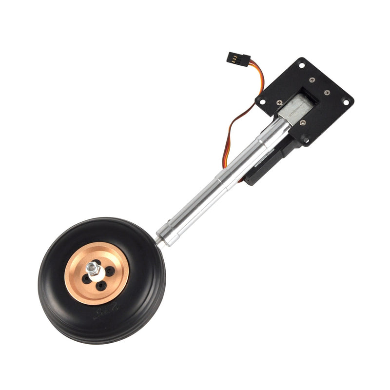 Nose/Main Servoless Electric Retractable Landing Gear Anti-vibration Landing Gear With Wheels 210mm for 4-6kg RC Airplane
