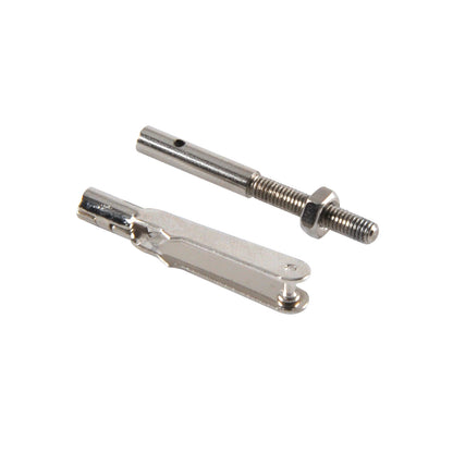 10PCS M2 M3 Metal Collet Chuck Clevis Pull Rod Connector Coupler Screw Spare Parts For RC Aircraft Model