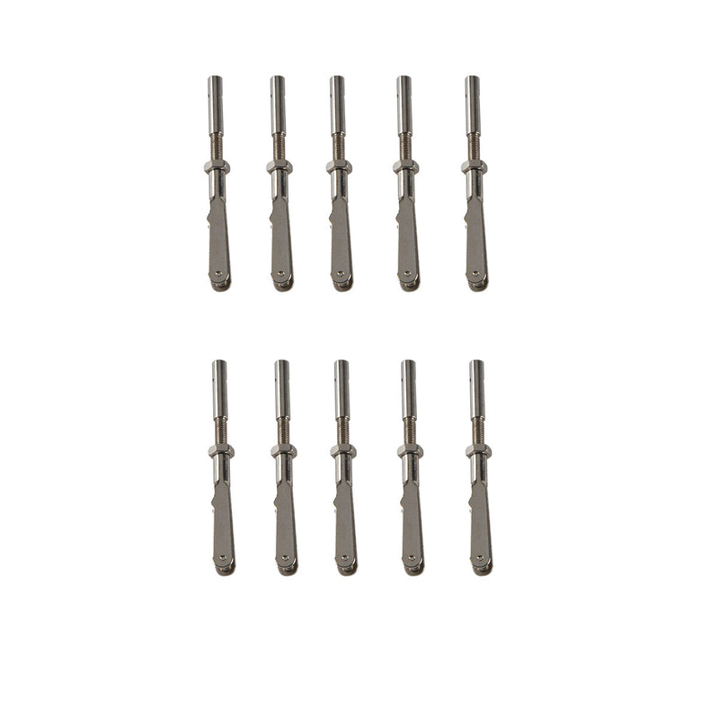 10PCS M2 M3 Metal Collet Chuck Clevis Pull Rod Connector Coupler Screw Spare Parts For RC Aircraft Model