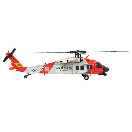 RC Helicopter 4 Propellers 6 Axis Gyro Aircraft Remote Control Outdoor Copter Coast Guard Helicopter for Kids Beginner Gifts