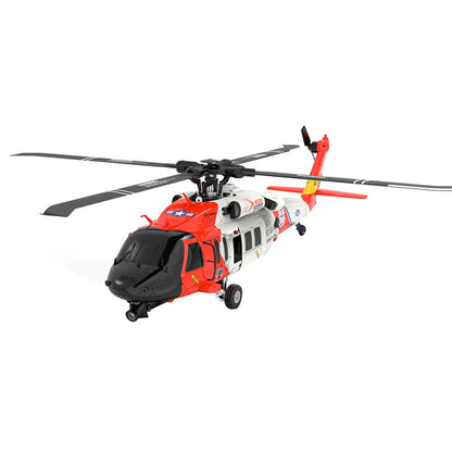 RC Helicopter 4 Propellers 6 Axis Gyro Aircraft Remote Control Outdoor Copter Coast Guard Helicopter for Kids Beginner Gifts
