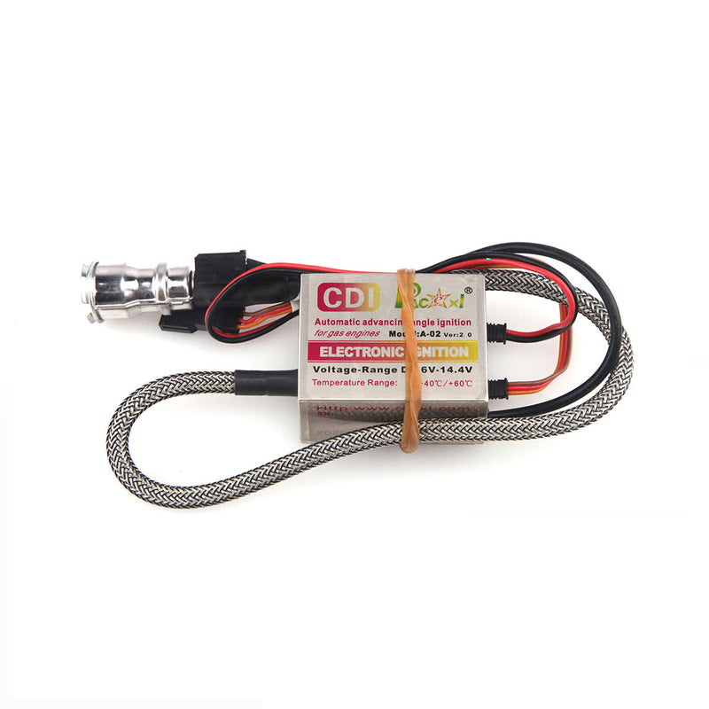 Rcexl Automatic Single CDI Ignition for NGK CM6 10MM Straight with Universal Sensor