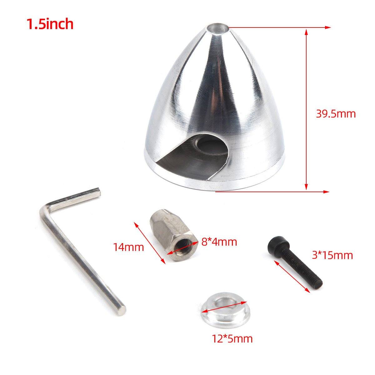 2 Blades Aluminum Alloy Spinner Multi-size for choose 1.5”-4‘’