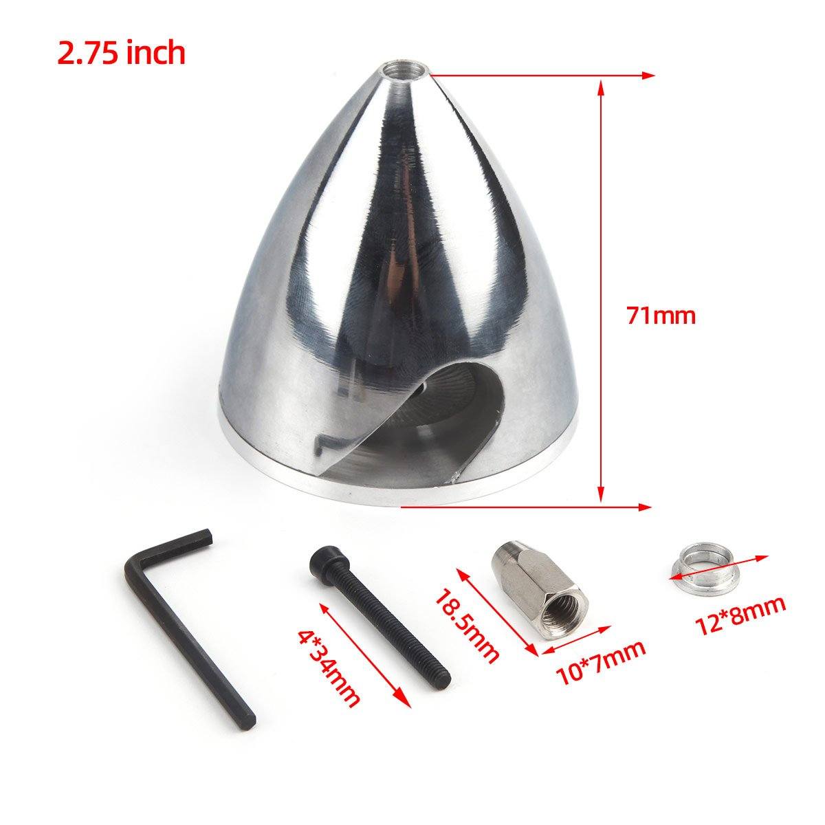 2 Blades Aluminum Alloy Spinner Multi-size for choose 1.5”-4‘’