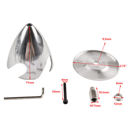 2.75inch / 4 Blades Aluminium Alloy  Propeller Spinners
