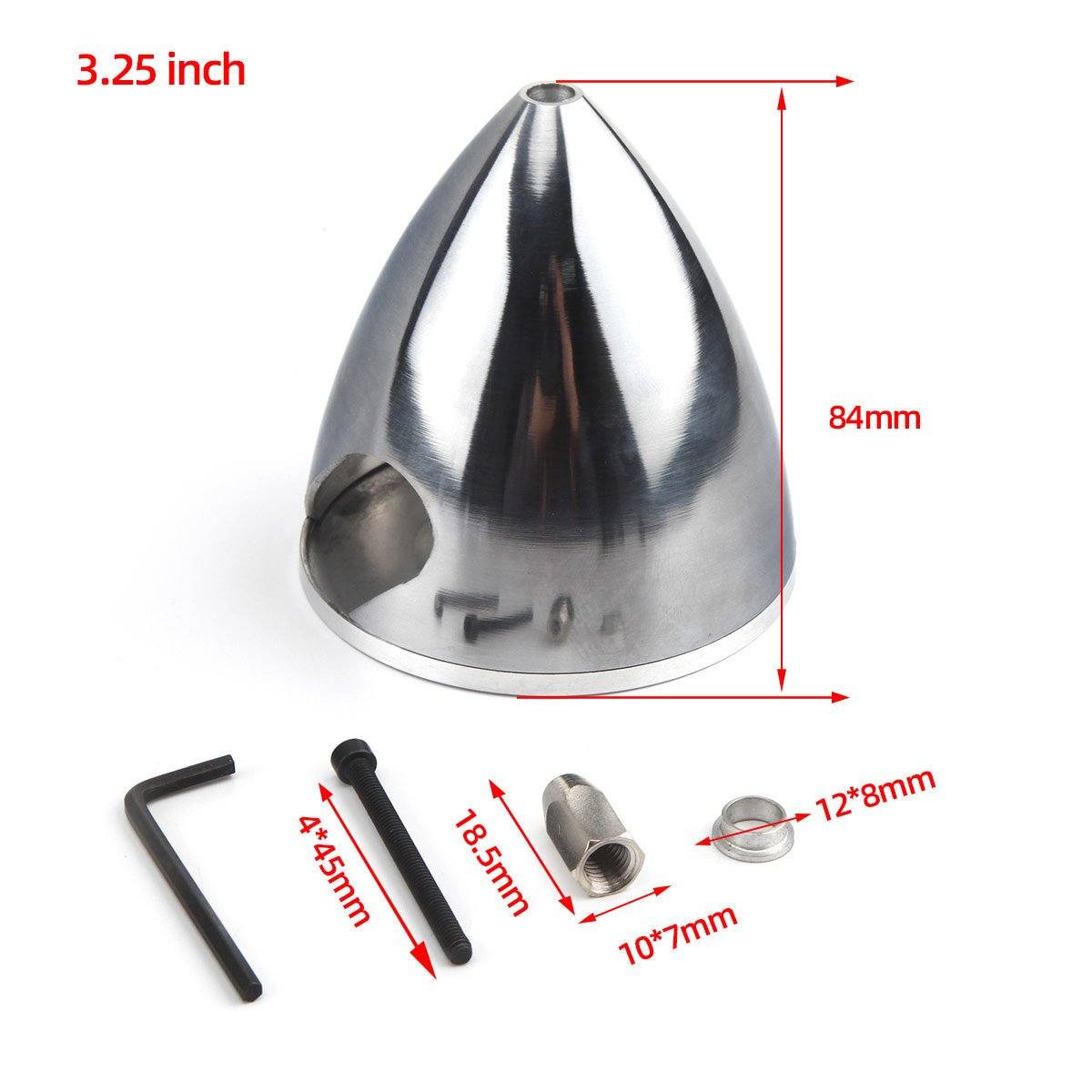 2 Blades Aluminum Alloy Spinner Multi-size for choose 1.5”-4‘’