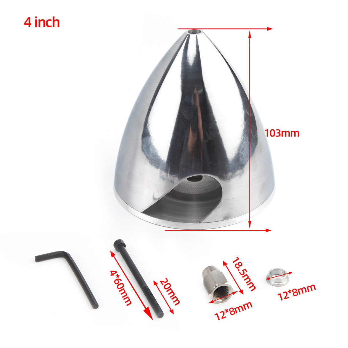 2 Blades Aluminum Alloy Spinner Multi-size for choose 1.5”-4‘’
