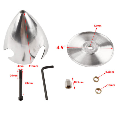 4.5inch / 4 Blades Aluminium Alloy  Propeller Spinners