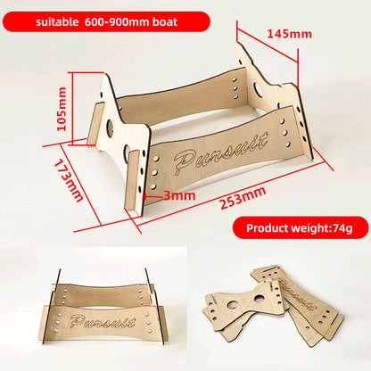 Foldable Wooden Portable Showing Stand Bracket Holder For RC Boat 3 Sizes