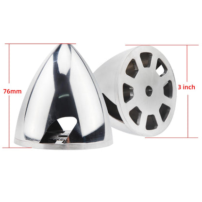 1.5/1.75/2/2.25/2.5/2.75/3/3.25/3.5/3.75/4/4.5/5 inch Miracle Standard 2 Blade Aluminium Propeller Spinner for RC Gas Aircraft Plane