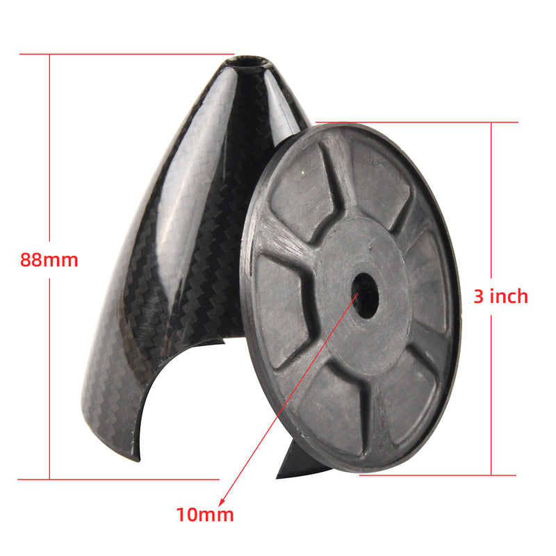 1.75 to 7inch 3K Surface Carbon Fiber Spinners for 2 Blade Propeller