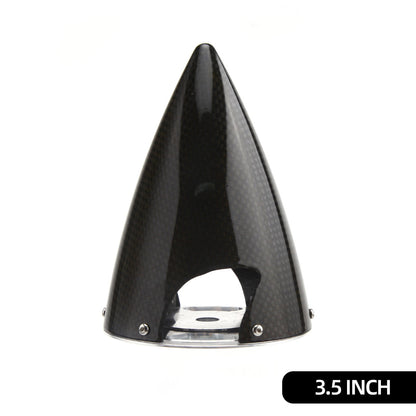 Sharp Cone Carbon Fiber Spinner W/ CNC Back Plate ( 3~6inch )
