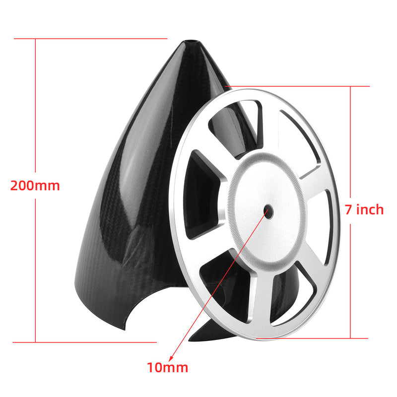 1.75 to 7inch 3K Surface Carbon Fiber Spinners for 2 Blade Propeller