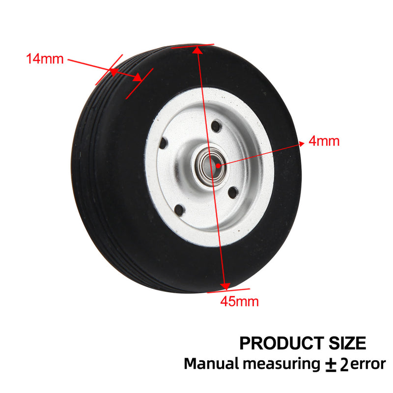 1.75~4.5inch Rubber Wheel Replacement Tire for RC Airplane