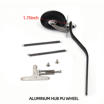 Carbon Fiber Tail Wheel kit A2 w/ 1.75inch PU Wheel for 100cc Plane