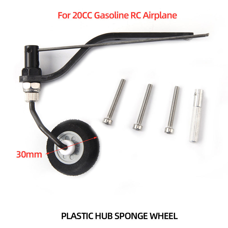 Carbon Fiber Tail Wheel Set w/ 30mm Sponge Wheel 20CC Airplane
