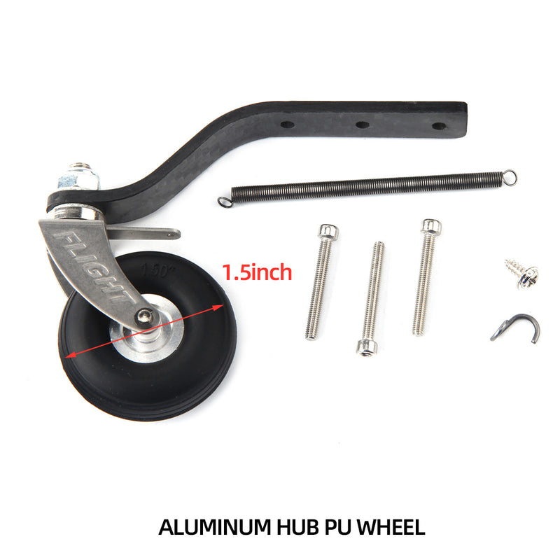 Carbon Fiber Tail Wheel kit A2 for 30CC Plane