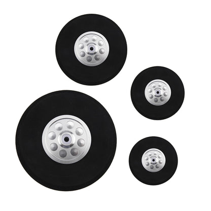 1Pair 3~5inch Hard Sponge Wheel with Alunium Hub