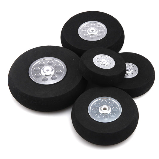 1Pair 3~5inch Hard Sponge Wheel with Alunium Hub