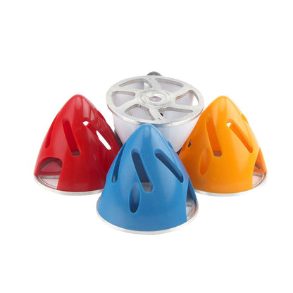 2 to 3.25 inch Engraved Plastic Propeller Spinner w/ Aluminum Back Plate